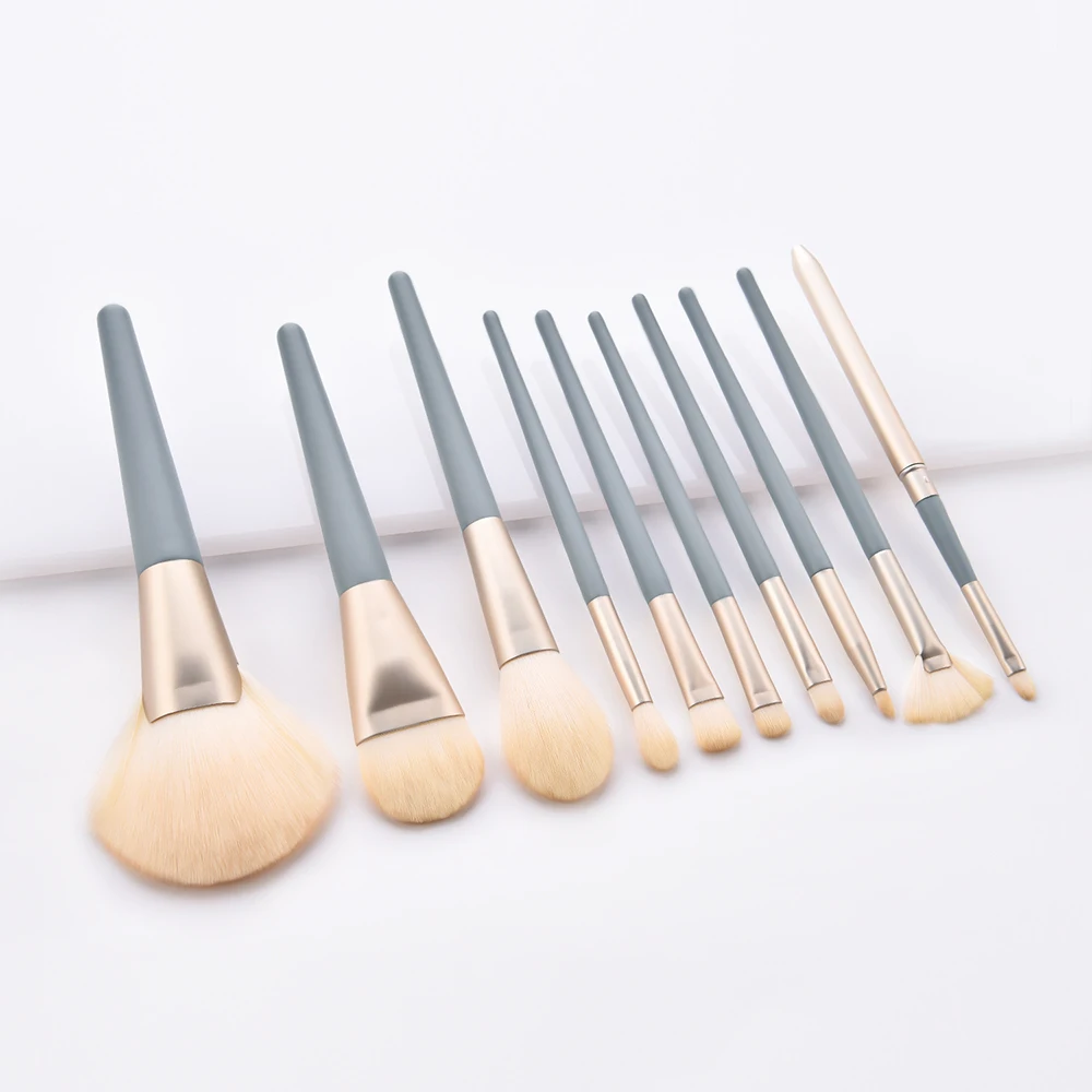 

10PCS Makeup Brushes Set Pink Blending Foundation Powder Eyeshadow Eyebrow Brush Beauty Tools Kit Make up Brush For Women