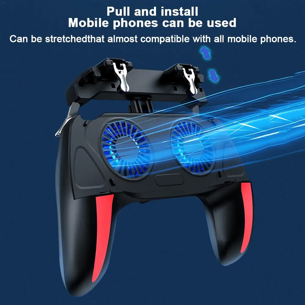  Gamepad Game Handle Holder With Cooling Fan Support Charging Gaming Controller Phone Holder For PUB