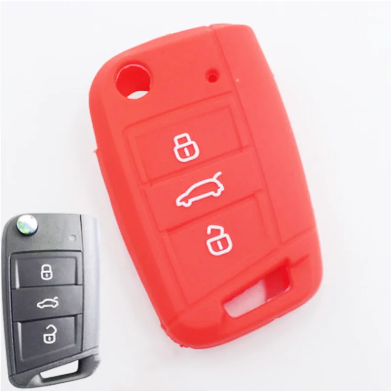 

Remote Key Case Cover For Volkswagen VW Polo Golf7 MK7 Tiguan Seat Ibiza Leon FR 2 Altea Aztec For Skoda Octavia Car Accessories