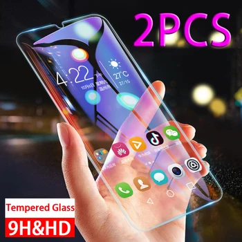 Перейти на Алиэкспресс и купить 2 шт 9H закаленное стекло для Vivo V5 Plus V9 V11 Pro V11i V15 Y81 Y91 Y93 Y95 Y97 Nex S Защитная пленка для экрана