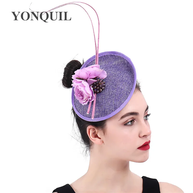 Light Purple Fascinator Wedding Hat 