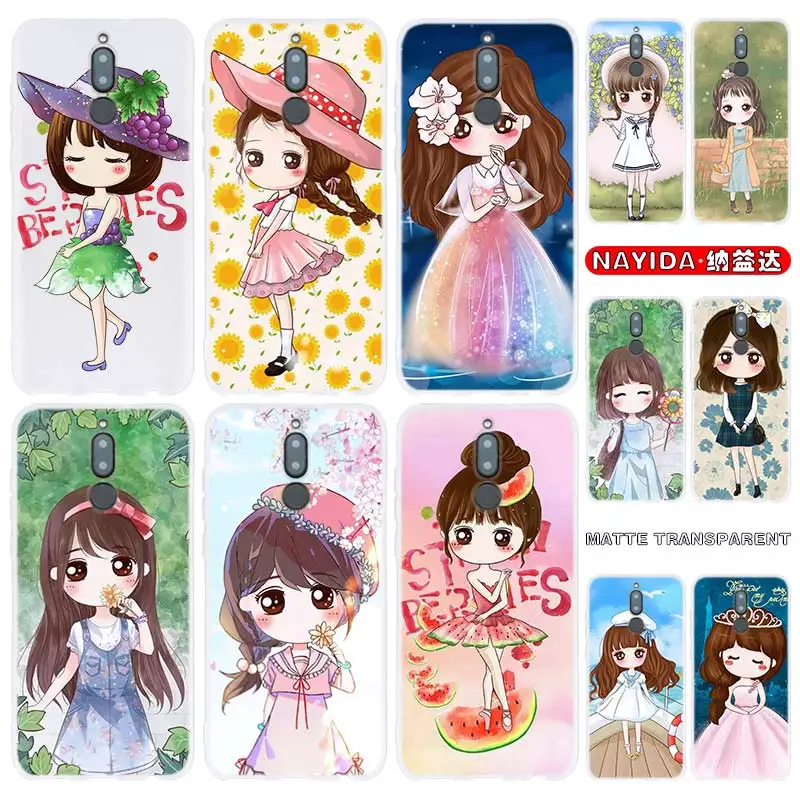 Чехол для телефона Huawei Mate 30 20 10 Lite Pro Cover Y7 Y9 2019 2018 2017 Nova 5T 4 3 Pretty Dress Girl|Бамперы| |