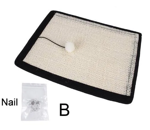 nail Когтеточка для кошек, коврик для царапин, коврик для мебели, защита от царапин, сизаль, забота о когтях, игрушки для домашних животных, кошек, скребок - Цвет: nail