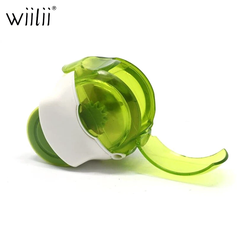 Wiilii Garlic Press Mincer Garlic Slicer Cutter With Storage Container Sturdy Mini Stainless Steel Garlic Chopper Vegetable Tool