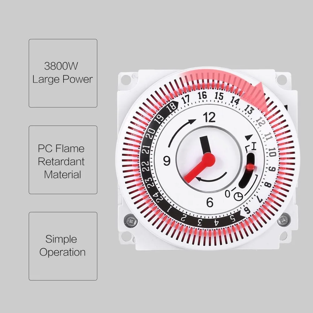 Механический таймер 250 В напоминание 15 мин 24 часа кухонный энергосберегающий