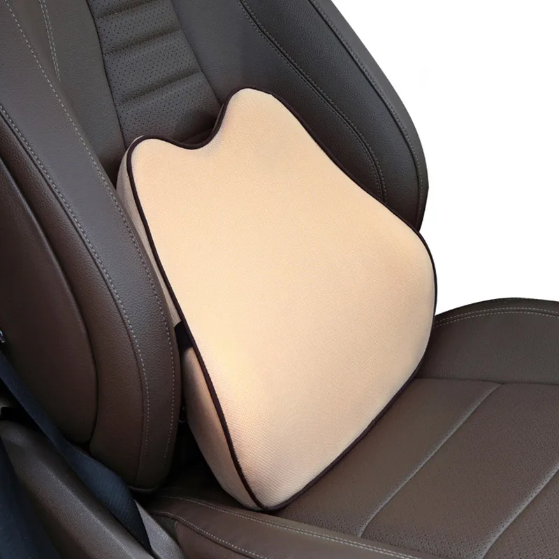 1pc Beige Автомобильная подушка для шеи и подголовника, подушка для автомобильного сиденья, подушка для головы, защита для шеи, автомобильное сиденье, подушка для шеи с памятью, хлопковые автомобильные аксессуары - Цвет: 1pc Beige