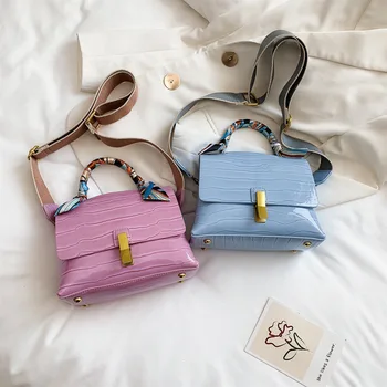 

Brand Original Design Handbag 2020 New Fashion Texture Shoulder Messenger Bag Stone Square Bag