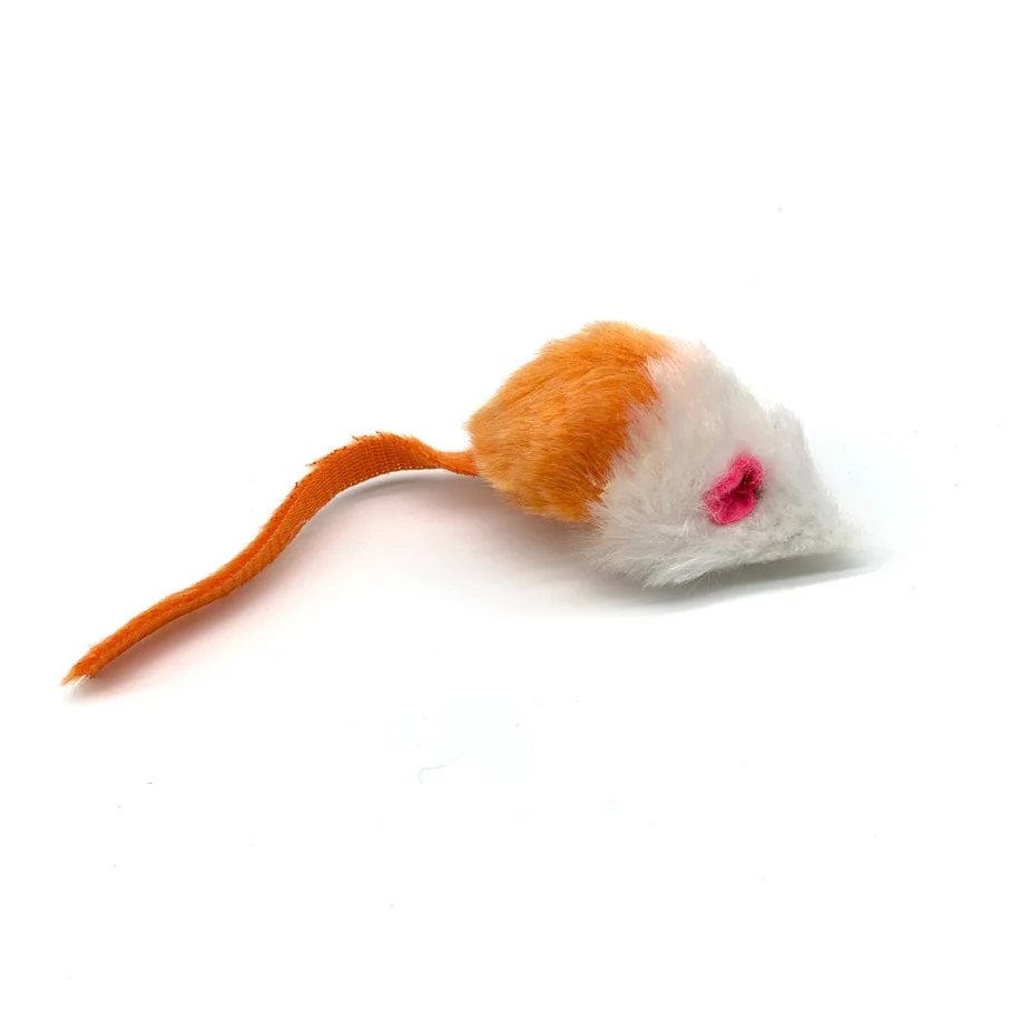 Wholesale Cat Toy Creative Fun Plush Mouse Pet Cat Interactive Boredom Educational Color Small Rat