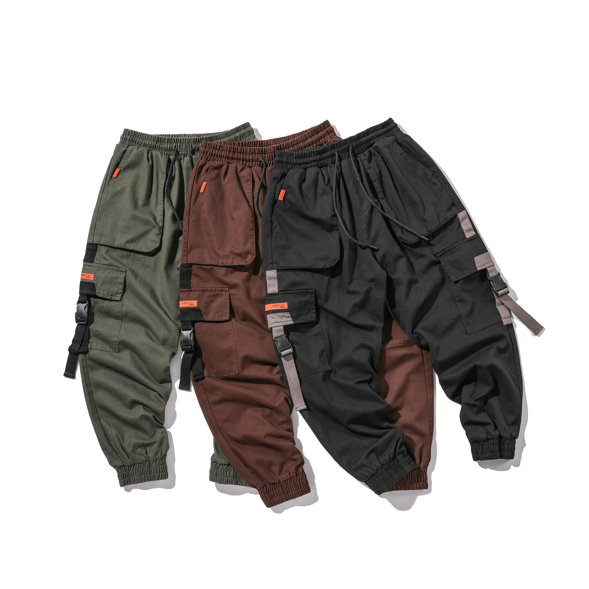 

Wu Airlines 2020 Spring New Style Casual Pants Men's Men Workwear Ankle Banded Pants Multi-pockets Couples Bib Overall Handsome