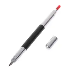 Двойной концевой острый вольфрамовый стальной наконечник, ручка-зажим, керамический стеклянный корпус, металлические строительные