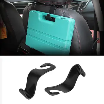 

2pcs Creative Car Seat Back Hooks Hanger Organizer Coat Headrest Simple Storage Universal Styling House Car Hook Mount Stor W6K4