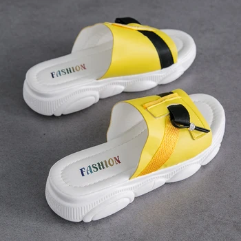 

2020 New Slippers Women Indoor Home Summer Beach Ourdoor Slides Ladies Slipers Platform Mules Shoes Woman Flats Zapatos De Mujer