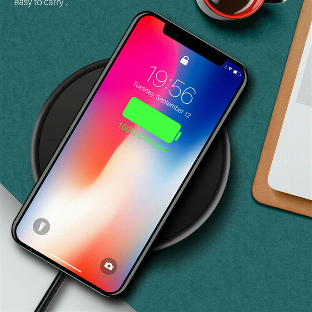 10W Qi Wireless Charger Fast Induction Wireless Charging Pad Quick Charging For iPhone 8 Plus X Samsung S8 S7 Nokia Lumia 1520 usb charger 12v