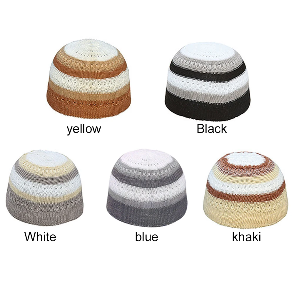 

Prayer Cap Fashion Men'S Face Cover Mask Cap Handsome Muslim Ethnic Clothing Keffiyeh Cap Islamic Headscarf Outdoor