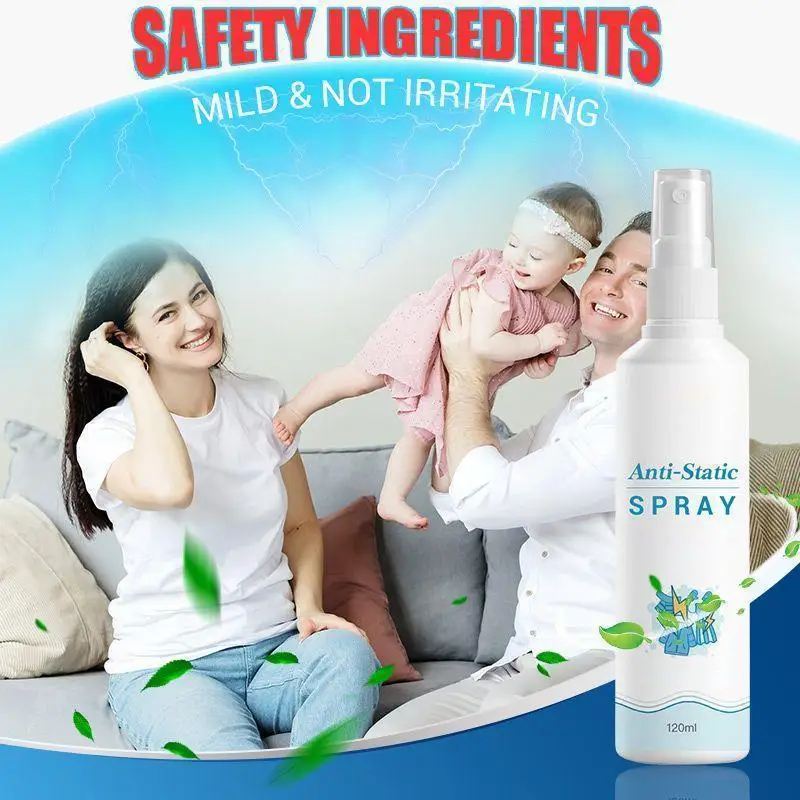 Spray antistatico multiuso Spray antistatico Spray antiaderente per vestiti  mobili per capelli lavanderia armadio per auto inverno essenziale