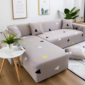 

50Simple Sofa Cover Anti-Slip Elastic Slipcover Furniture Protector Couch Cover Order 2pieces to fit for L-shape Corner Sofa