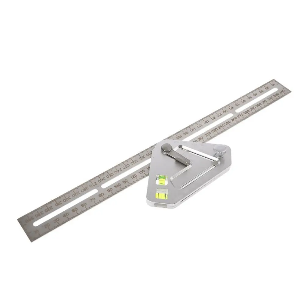 

Woodworking Triangle Ruler Angle Multifunctional Ruler Carpentry Tool Measuring Tools Level Instrument Protractor