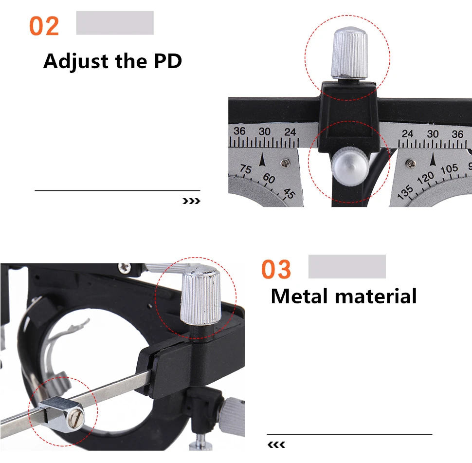Металлическая пробная оправа, очки, пробная оправа, инструмент для регулировки pd для магазина очков, по dhoptical