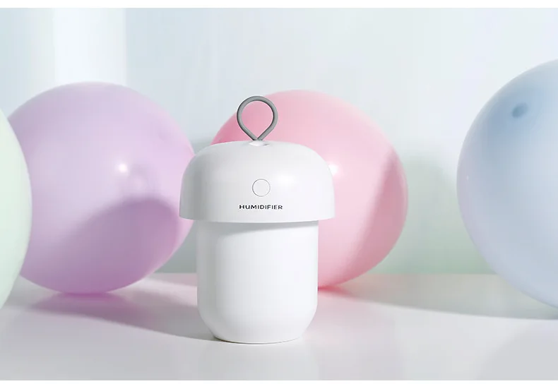 South Korea Hot Sales New Style Chargeable ACORN Humidifier Night Light Mute Large Capacity Household Mini USB Humidifier