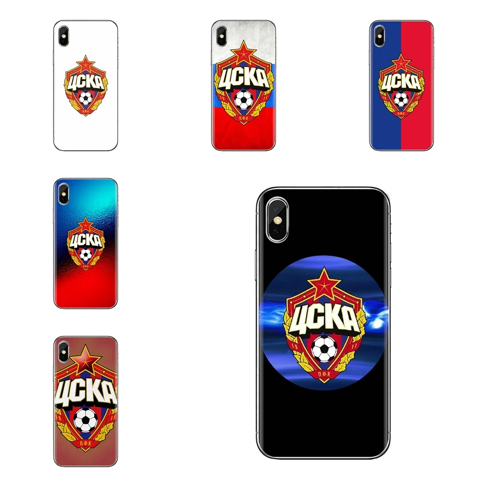 Soft Transparent Shell Covers CSKA Moscow For Samsung Galaxy A3 A5 A7 A9 A8 Star A6 Plus 2018 2015 2016 2017 |