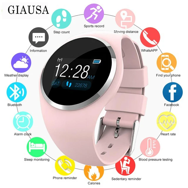 

Q1 Bluetooth Smart Watch Men Women Stainless Steel Waterproof Wearable Device Smartwatch Bracelet 2019 Newes for xiaomi for iph