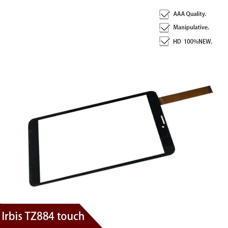 Черный для 8 ''дюймовый Irbis TZ884 3g сенсорный экран дигитайзер сенсор запасные части