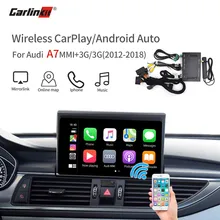 Carlink беспроводной CarPlay Android Autofor 2009- Audi A6 MMI 3g/3g+ интерфейс MuItimedia CarPlay& Android автоматический комплект модернизации