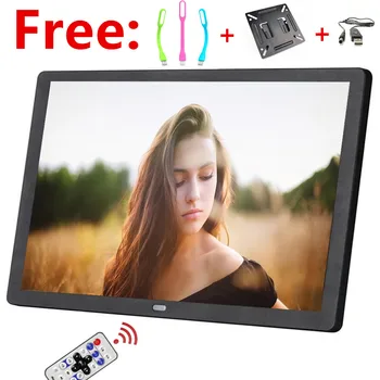 New 15 inch Screen LED Backlight HD 1280*800 Digital Photo Frame Electronic Album Picture Music Movie Full Function Good Gift 1