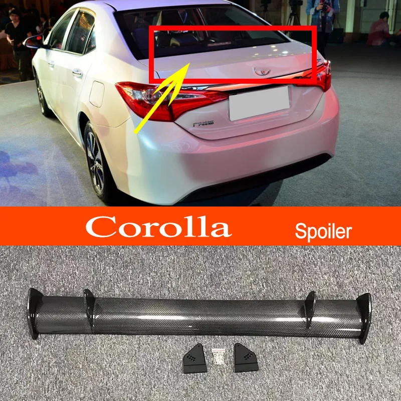 

Corolla 14-18 Американская версия из углеродного волокна/FRP GT-style Автомобильный спортивный стиль для Toyota Corolla 2014-18