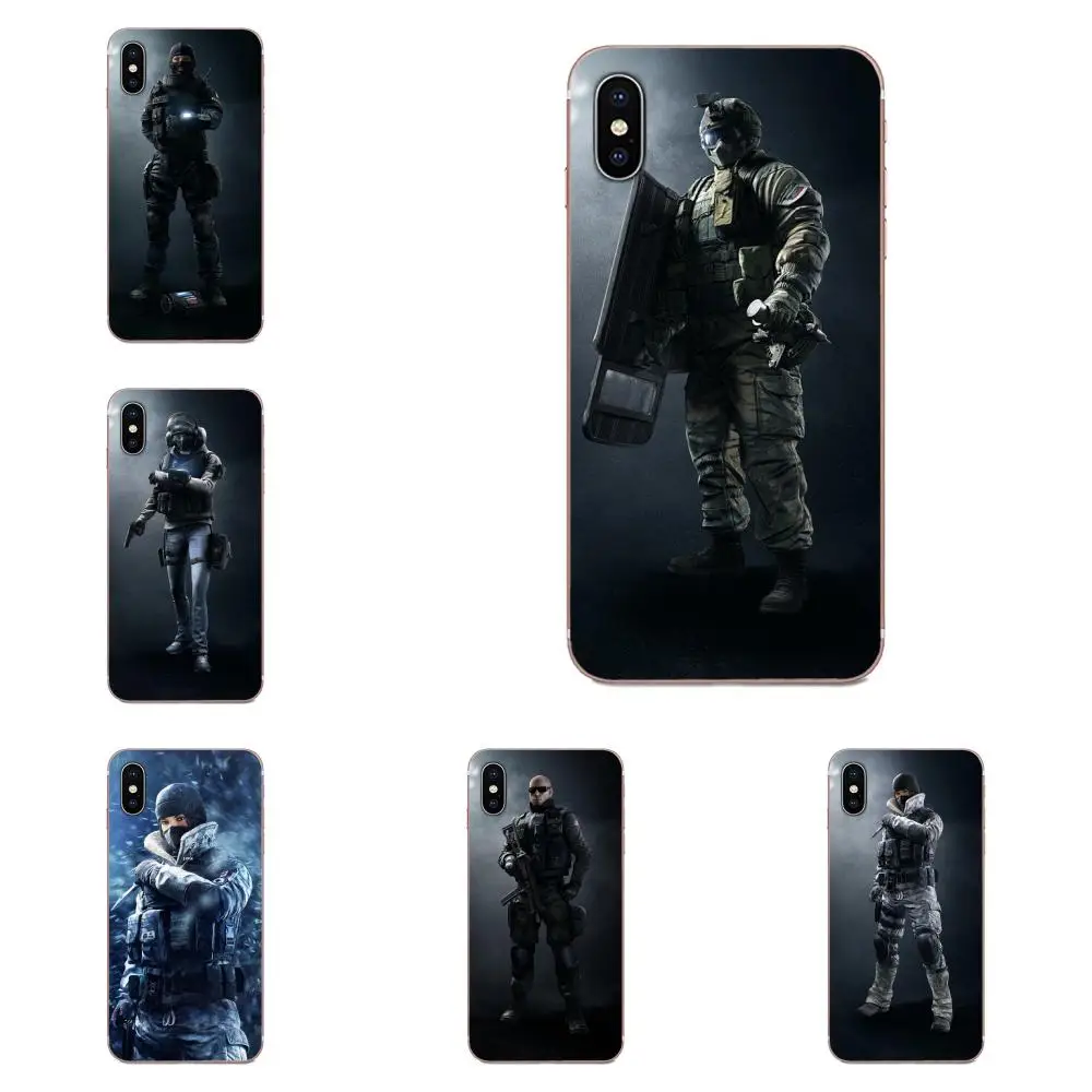 Чехлы из ТПУ для игр Rainbow Six Siege Valkyrie Galaxy Grand A3 A5 A7 A8 A9 A9S On5 On7 Plus Pro Star 2015 2016 2017 2018 |