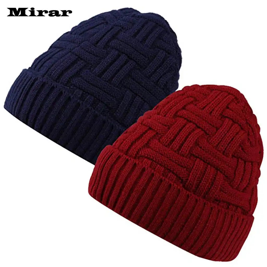 mens winter skull caps