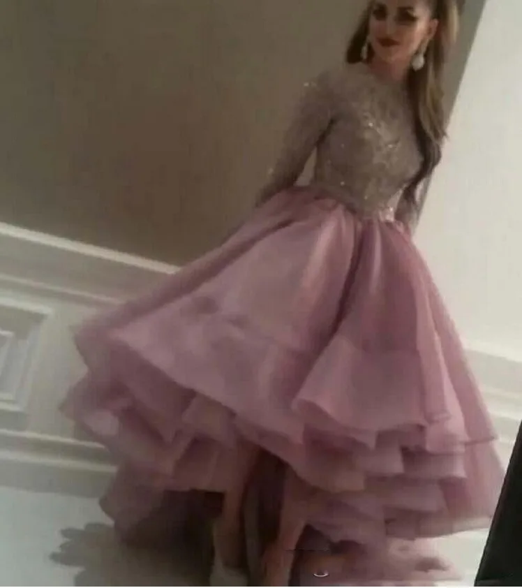 Robe De Soiree, новинка, вечерние платья на выпускной, расшитые блестками, с лифом, с длинным рукавом, из органзы, вечерние платья для матери невесты
