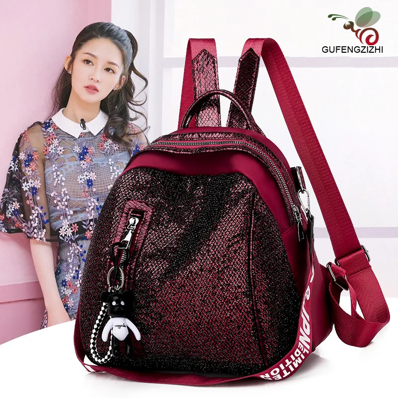 

Oxford Cloth Backpack Female Backpack 2019 New Style Korean-style Light Jane WOMEN'S Fashion Handbag Students Versatile School B