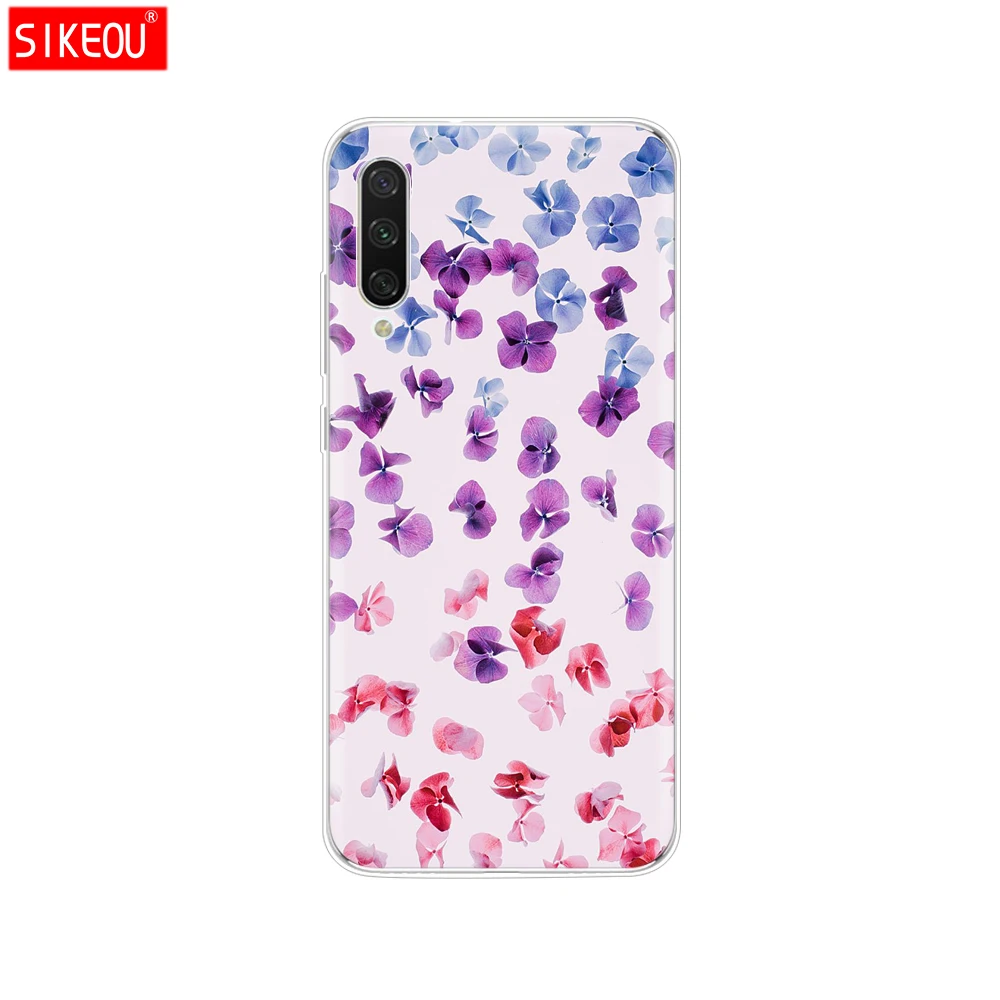 Силиконовый чехол для Xiaomi mi A3, чехол с полной защитой, мягкая задняя крышка из ТПУ, чехол для телефона s для Xio mi A3, бампер, кошечка, цветок - Color: 34112