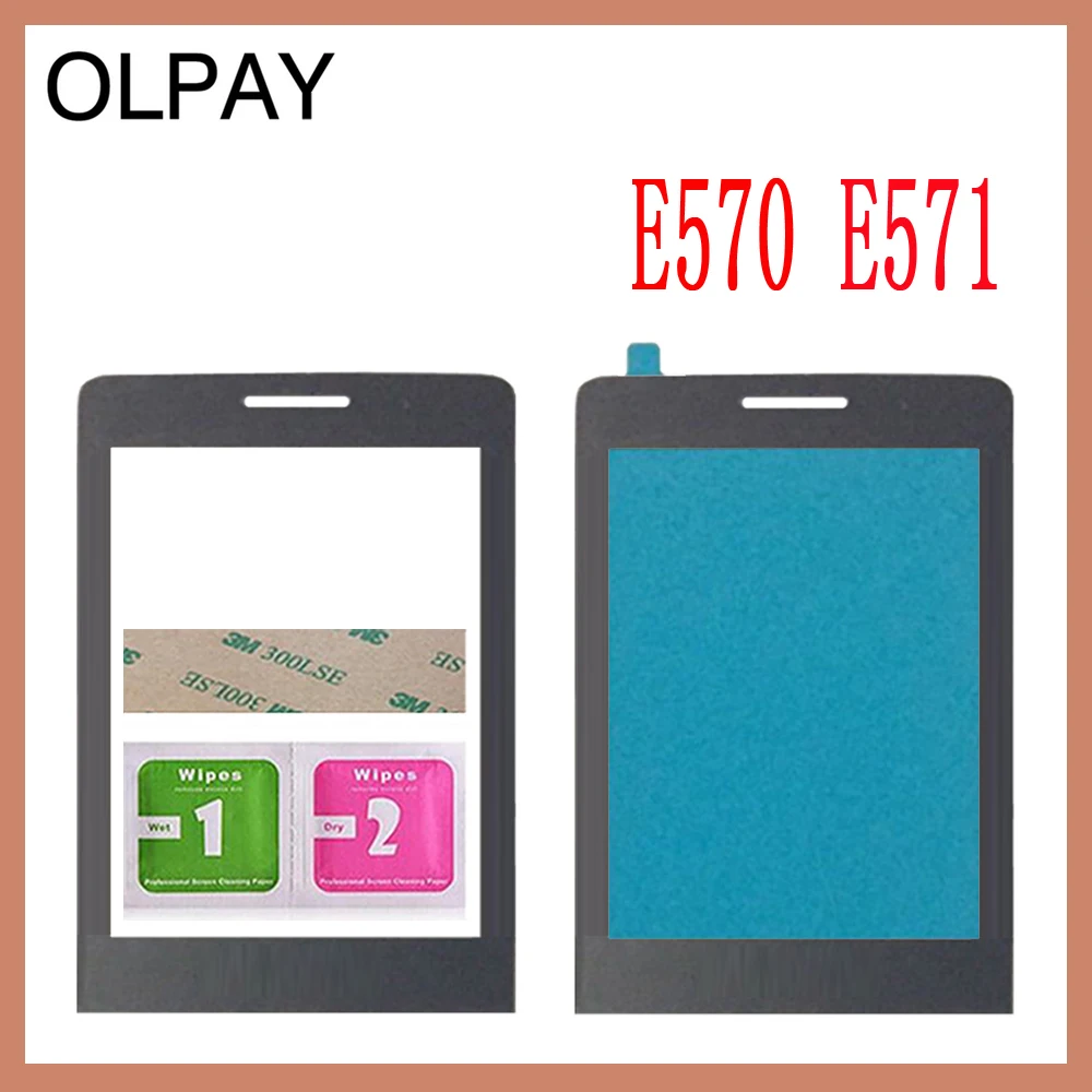 Touch OLPAY 2," сенсорный экран для Philips Xenium E570 E571 отдельный ЖК-дисплей с передней панелью объектив стекло объектив - Цвет: Touch