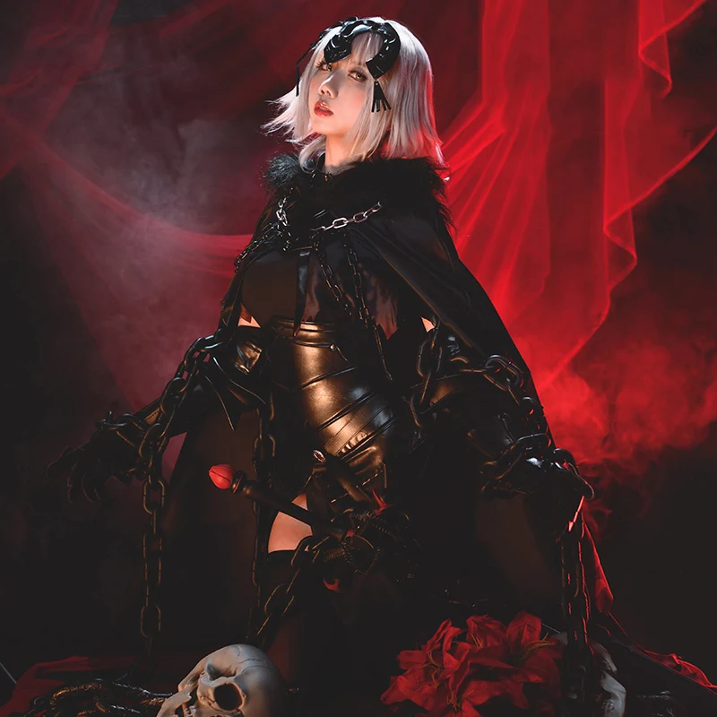 Аниме! Fate Grand Order FGO Alter Jeanne d'Arc Sthvacity готическое сексуальное платье униформа