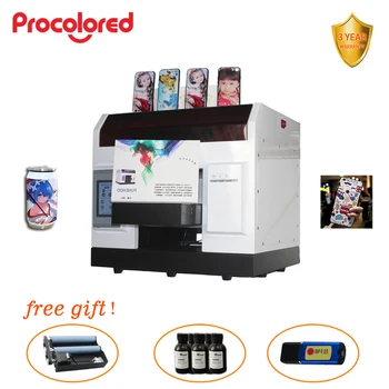 

6 colors uv printer mug printer for bottle printing with 5*100ml free ink and cylindrical fixture