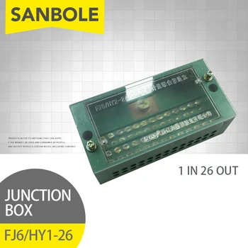 

FJ6 Terminal Block 1 In 26 Out Connection Box Green Wire Connector Box Household Distribution Row