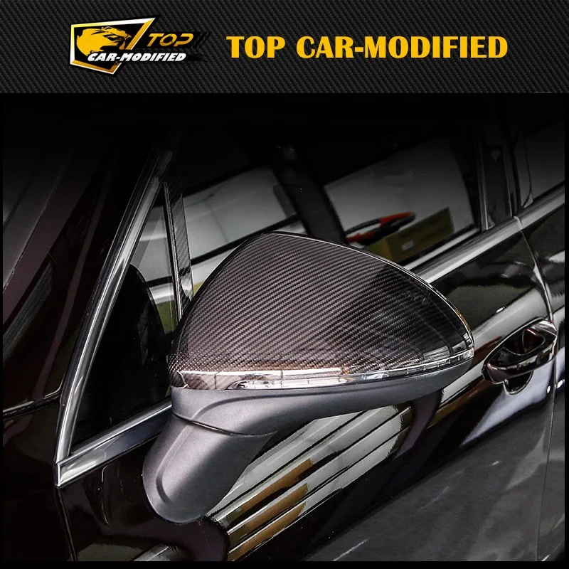 

Carbon fiber Cover Car Side Mirror Cover Cap, 2 PCS SIDE DOOR REARVIEW MIRROR COVER for Porsche Cayenne 2018-2020