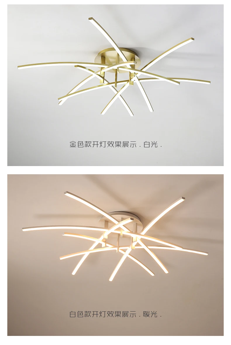 Modern Led Chandeliers Light for Living Dining Room Bedroom Study Room 2021 New Matte White Led Chandelier Fixture Ceiling Lamps kitchen chandelier