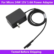 Для microsoft Surface Go/Pro 4/Pro 3/Pro Intel Core M3 1735 Tablet charger 24W 15V 1.6A AC адаптер питания зарядное устройство Шнур