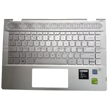 

Original Laptop Palmrest Upper Case US Backlit keyboard For HP Pavilion X360 14-CD 14T-CD 14M-CD TPN-W131 Silver