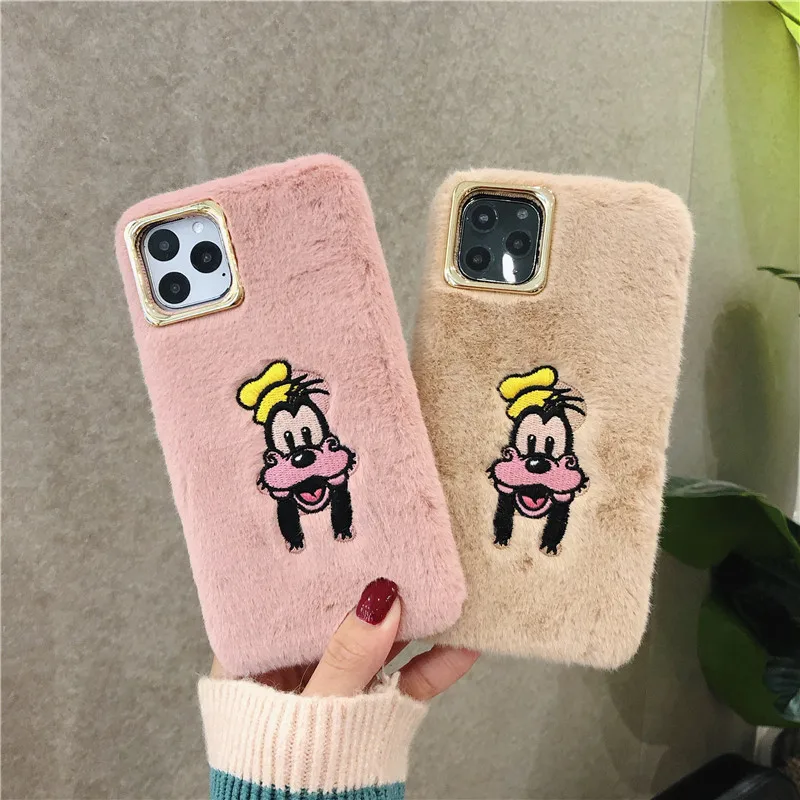 Embroidery fur case for iphone 11pro max (22)