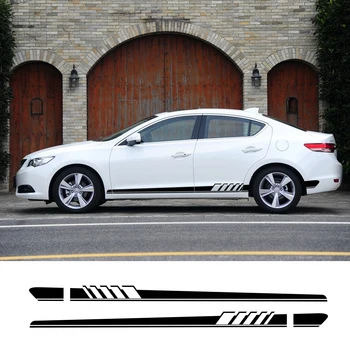

2Pcs Car Long Side Door Stickers For Acura MDX ILX RDX TLX DIY Auto Vinyl Film Decals Styling Automobile Car Tuning Accessories