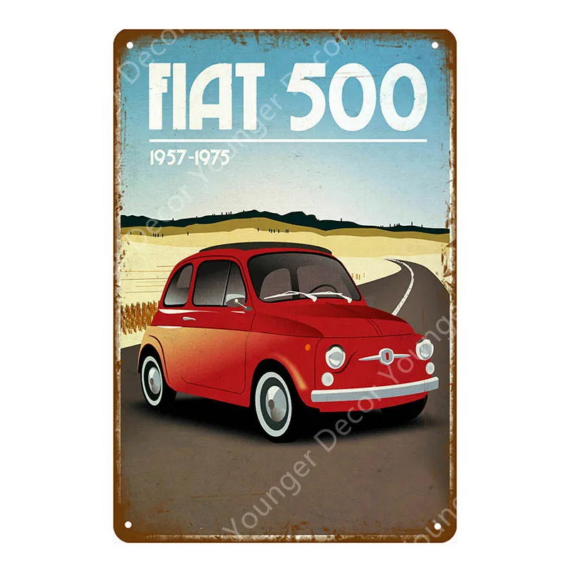 YD9586E Классический Campervan дорожный автомобиль металлические знаки надпись "Алоха Гавайи" вагон автомобиль ВИНТАЖНЫЙ ПЛАКАТ Железный Крафт Бар Гараж комната Домашний декор - Цвет: YD9586E