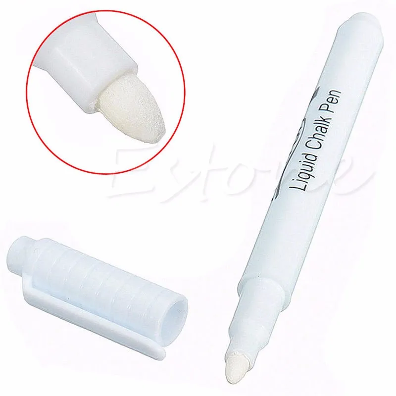 White Liquid Chalk Pen/Marker For Glass Windows Chalkboard Blackboard New