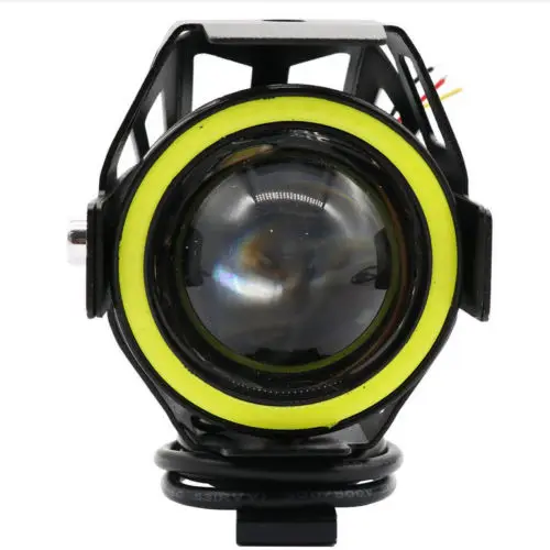 

Bracket Motorcycle Headlight High beam Green Angel Eyes Light 125W LED Fog Spotlight Switch 50 cm Practical Hot