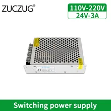 

72w Switching Power Supply Transformer 220v 24v 3A Power Supply Source Adapter Ac To Dc 24v SMPS Power Supply for Led Strip
