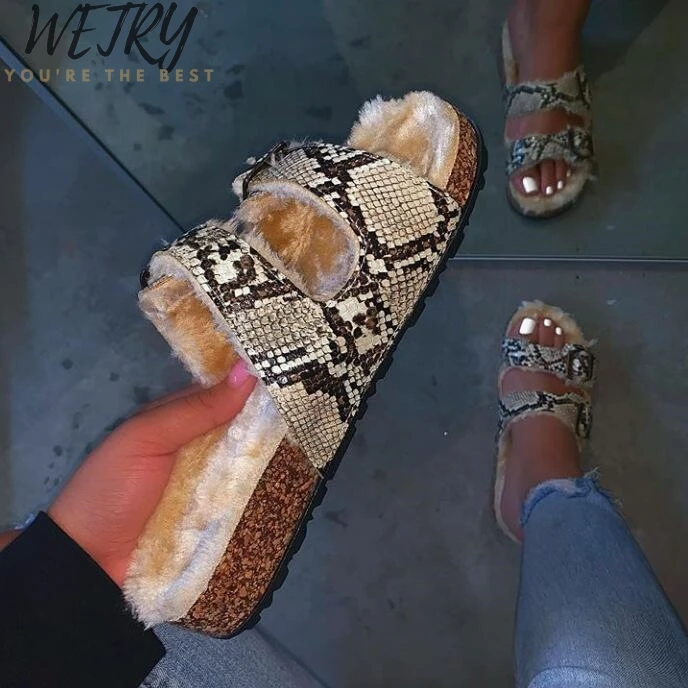 

2020 Fashion Leopard Women Slipper Summer Open Toe Platform Slide Ladies Hollow Light Slip On Wedge Sandals Woman Shoes Dropship