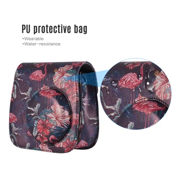 

Andoer Camera Case Bag with Strap for Fujifilm Instax Mini 9/8+/8s/8 Flamingo